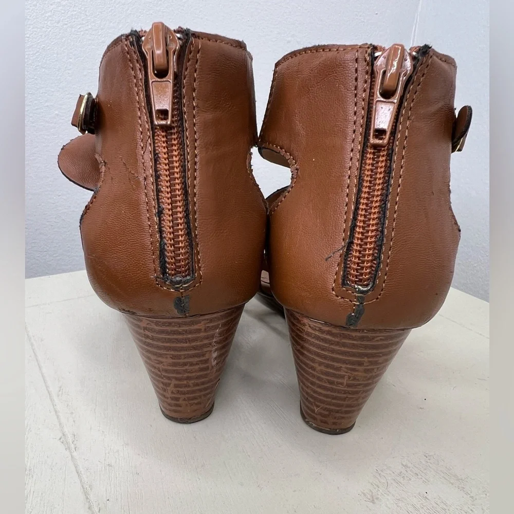 XOXO Zip Back Wedge Sandals